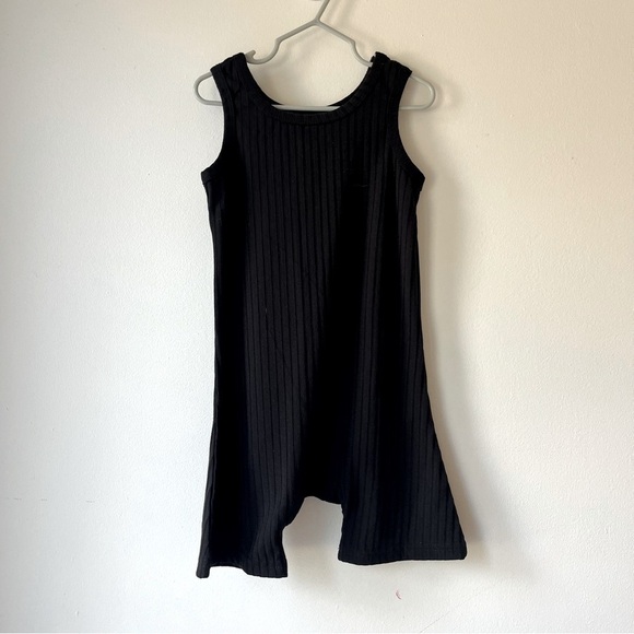 SHEIN Other - 🌼 5/$20 Kids Black Ribbed Sleeveless Romper Jumpsuit Toddler Girl Size 120 4-5Y
